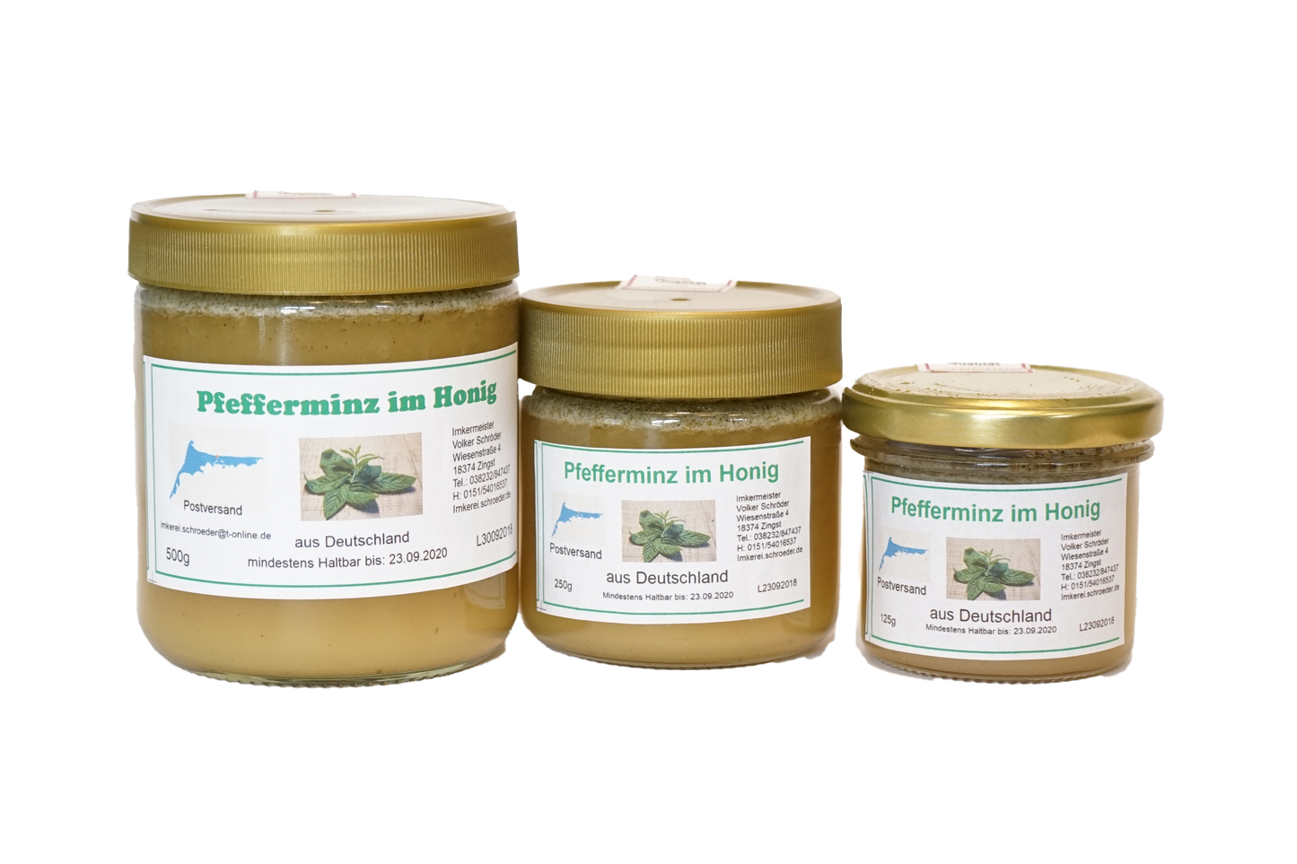 Pfefferminz im Honig